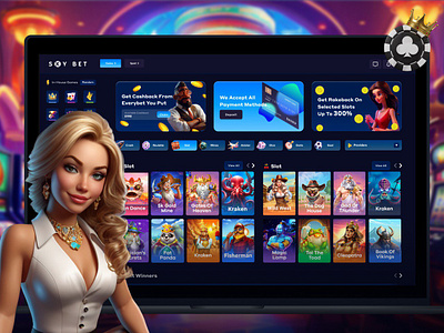 A vibrant and dynamic casino website design 2d casino design digital art figma design gambling game design gaming igaming lime agency premium design ui uiux webdesign studio website design