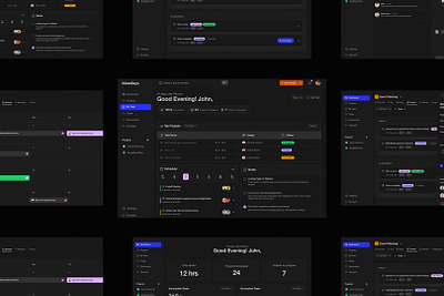 KPI & Project Management Dashboard animation clean design illustration interaction kpi motion motion graphics product product design project management saas saas website task manager todo typography ui ux user experience ux web app