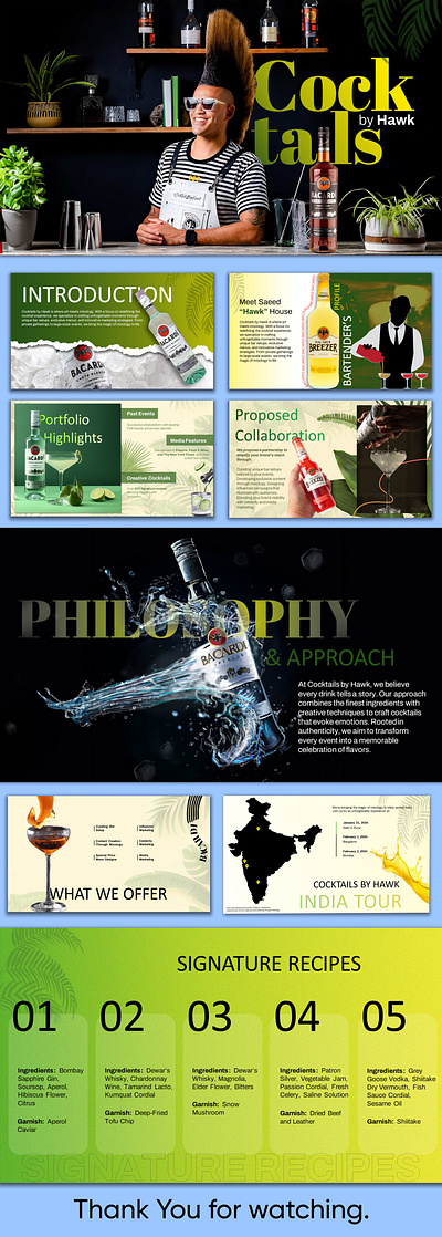 Bartender Portfolio Pitch Deck adobe photoshop barcadi bartender pitch deck cocktails creative presentation design design pitch deck graphic design pitch deck pitch deck design portfolio portfolio design portfolio pitch deck portfolio presentation portfolio template powerpoint powerpoint presentation ppt presentation design presentation template