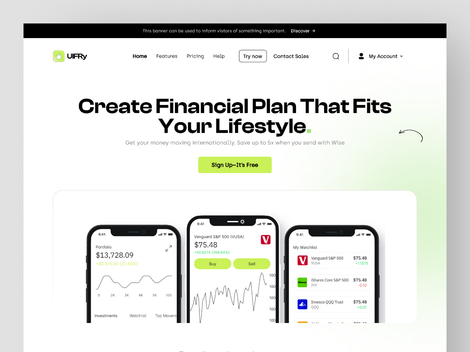 Example of Minimal Website Design