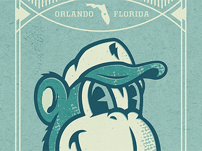 Stream Monkey mamas sauce mascot monkey orlando screen print