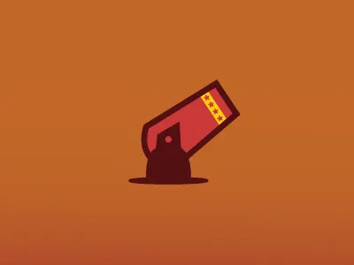 Cannon cannon carnival icon red star yellow