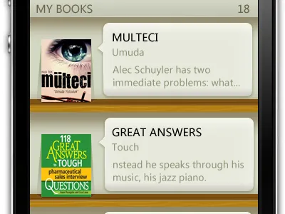 Read 2 book bookcase design green icon iphone ui wood