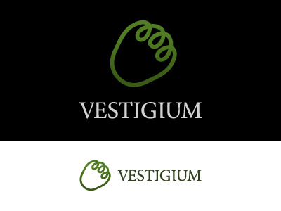 Vestigium (final proposal) animal logo track woods