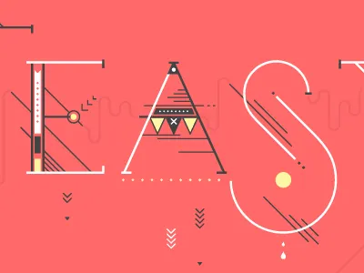 what the heck is eas? illustration typography vector