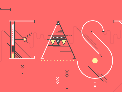 what the heck is eas? illustration typography vector