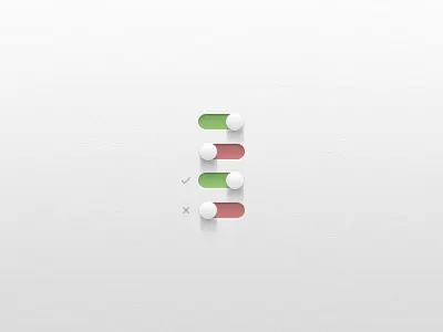 GUI Switches (PSD) app art clean design detail element free freebie gui light off on photoshop psd resource shadow simple slide slider switch switches ui ux vector web website