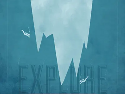 Under illustration mixed media type