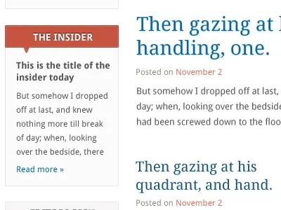 Serif - Sans Serif newspaper portal typography