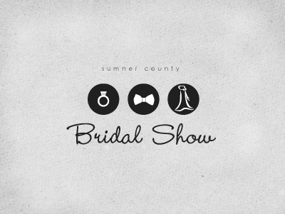 Sumner Co. Bridal Show Logo bridal circles logo modern script vector weddings