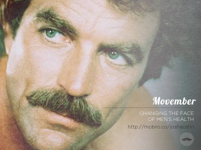 Movember mustache selleck