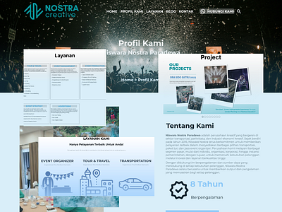 Niswara Nostra Paradewa - creative company website app design graphic design ui ux web website