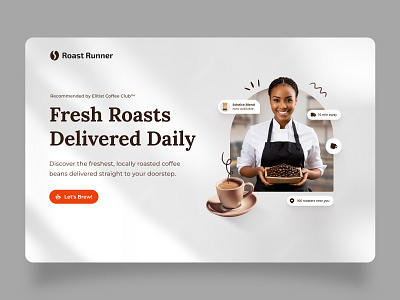 Landing Page Design Challenge: Day 16 coffee coffee roastery landing page ui ui design ui designer uiux web design website website design