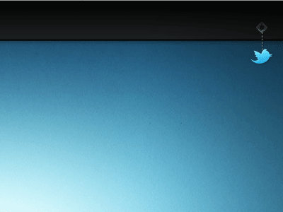Yoledo.com - Twitter link states - Normal / Hover annual blue header hover personal review twitter year end