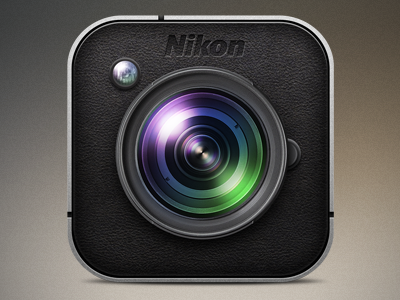 Camera Icon camera icon ios iphone leather lens