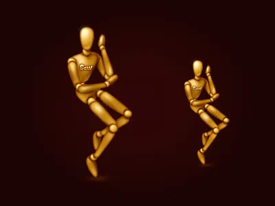 Puppet icon metal puppet