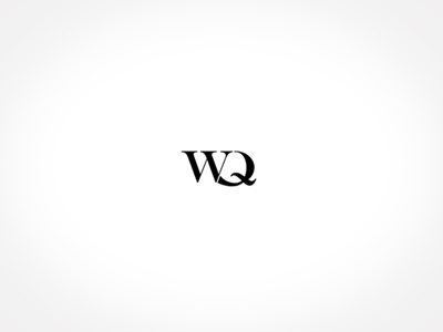 WQ icon icon iconography logo typography