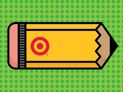 Pencil dots fat pencil target