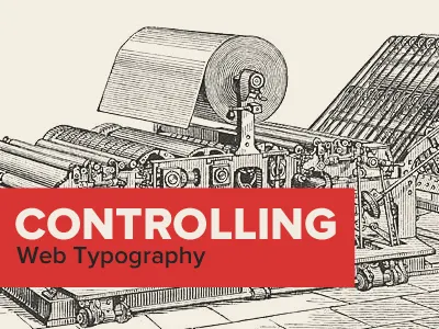 Controlling Web Typography proxima nova red typography