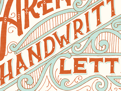 Handwritten hand lettering lettering typography