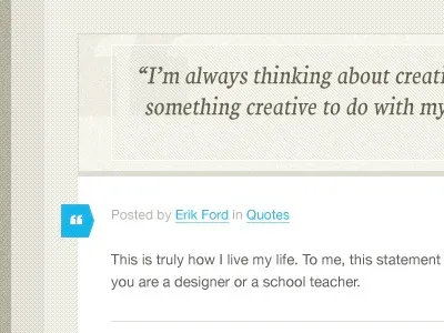 Dulce Quote Format block quote quote serif typography