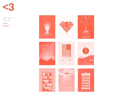 Portfolio update 960 design grid heart hover portfolio red thumbnail web