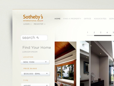 Sotheby's interface ui website