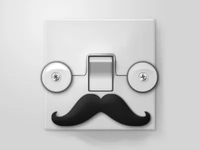 Grandpa Switch glasses movember mustache switch