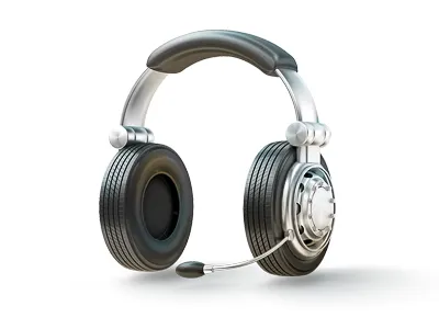Headset Icon 3d 3d chrome headset icon tire wheel