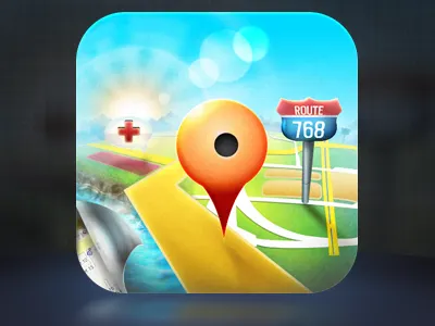 Google Maps Icon google icon maps route map