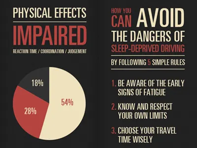 Drowsy Driving Brochure 2 ad brochure driving print type typography