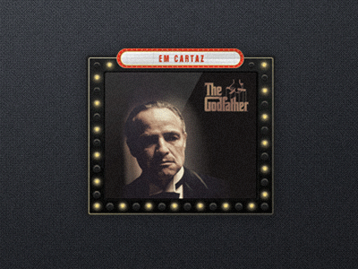 Cinema Poster cine cinema gif godfather light movie web webdesign