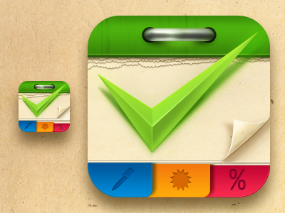 Icon Calendar for iPhone calendar check green icon iphone paper