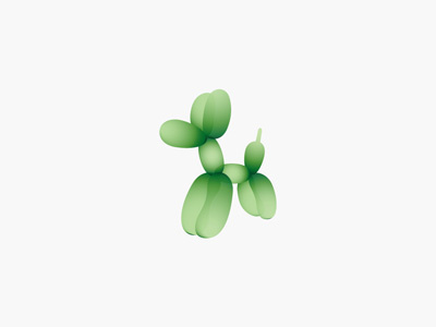 Balloon puppy balloon brand branding child dog happy kulinsky logo
