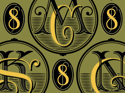 monogrammin’ lettering typography victorian