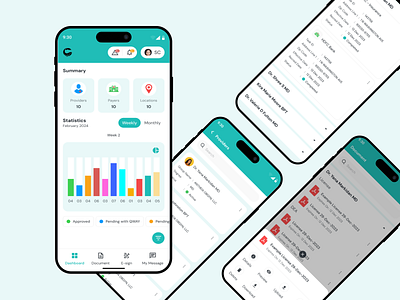 Credentialing Application android app credentialing application figma ios medical minimal mobile app ui visual