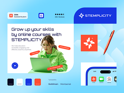 Visual Identity for Stemplicity 💻 branding design graphic design identity logo logo design ui ux visual identity