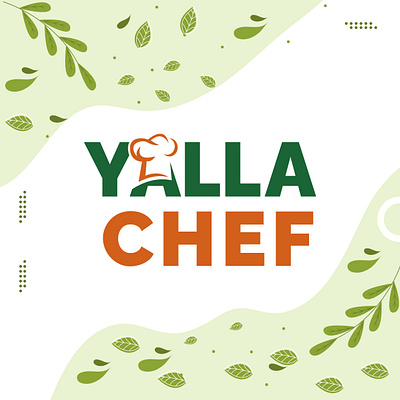 Yalla Chef – Fresh & Modern Culinary Logo brand identity design branding chef branding chef logo creative logo culinary design food logo fresh logo logo design logo inspiration logo process modern logo restaurant logo unique logo