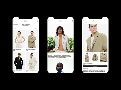 Céleste - Fashion & E-Commerce branding concept design digital design e commerce editorial fashion graphic design layout typography ui web web design whitespace