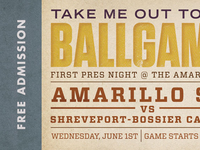 Concept for a ticket to a local baseball game. baseball ticket