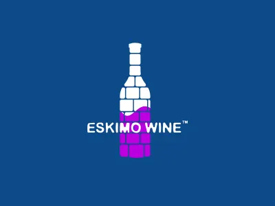 Eskimo Wine Logo Design alcohol blue cold design agency eskimo freelance designer freelance logo designer freezing graphic design graphic designer ice icon igloo iglu logo logo design logo designer north pole wine