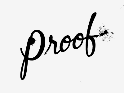 Proof script option 2 logo script splatter