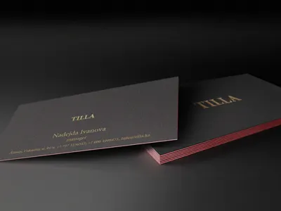 Visitcard poligraphy print design techdesign