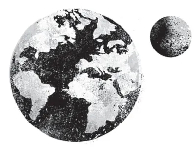 Partners black white illustration space