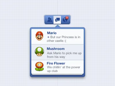 Facebook Notifications facebook notifications popover ui