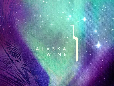 Alaska wine fun light logo logo design logo designer rebound wine