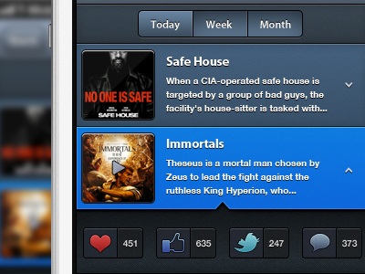 iPhone Top Movies fun iphone movies social trailers ui