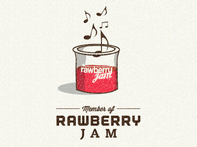 Rawberry jam jar music rawberry shadow texture