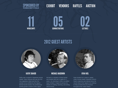 Event blue bonsai event