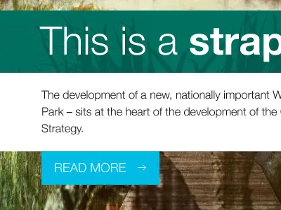 First Draft arrow blue green helvetica neue rushes